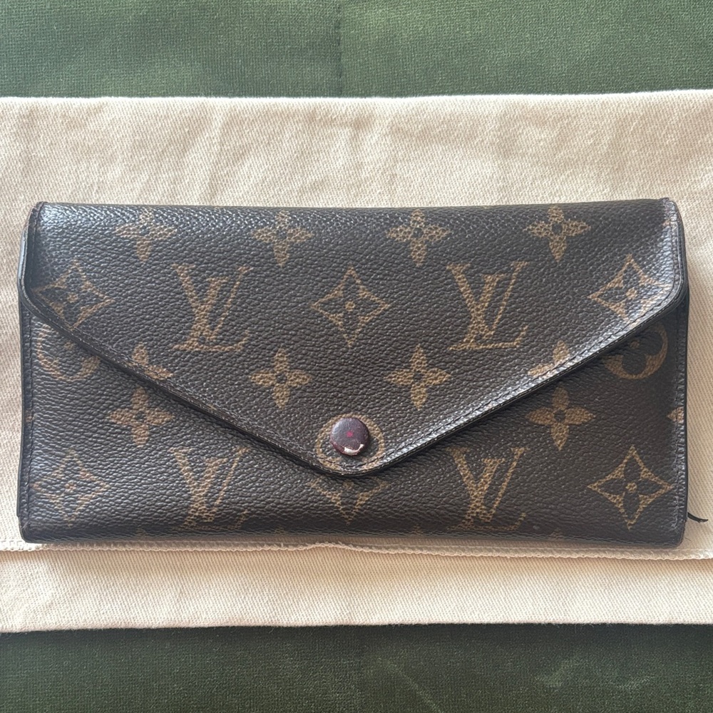 Louis Vuitton Black and Brown Monogram Wallet